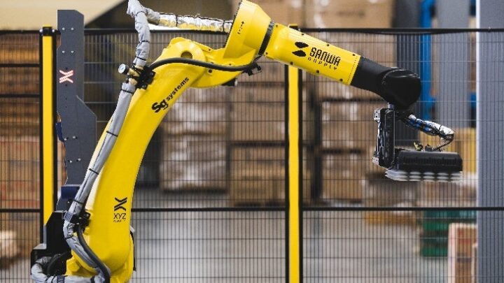 サンワサプライ、西日本物流拠点にAI荷下ろしロボを導入。処理能力15％向上