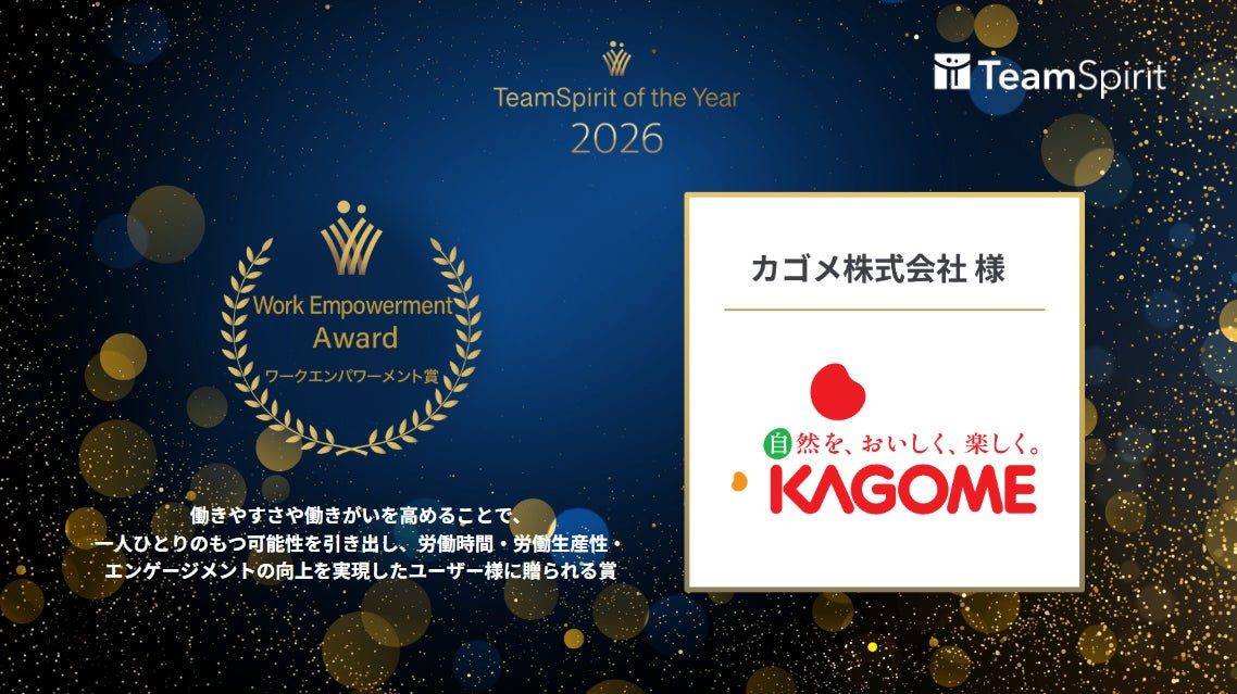 チームスピリットがユーザー表彰アワード発表。カゴメなどの活用事例を公開