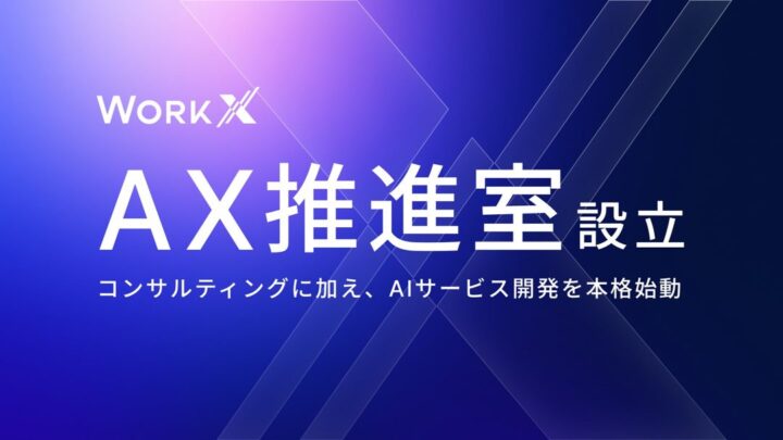 WorkXが「AX推進室」を新設。AI前提の業務再設計とサービス開発を本格化