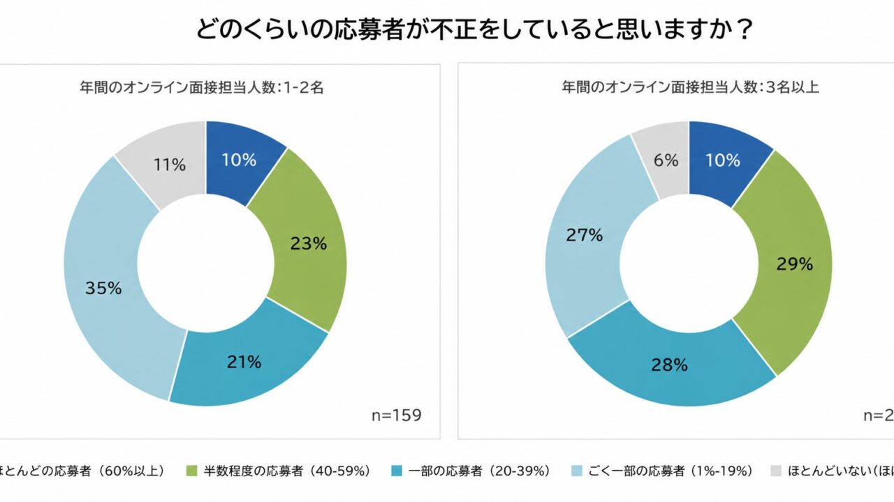 Web面接の不正疑惑、8割超が証拠なしでも「減点」と回答