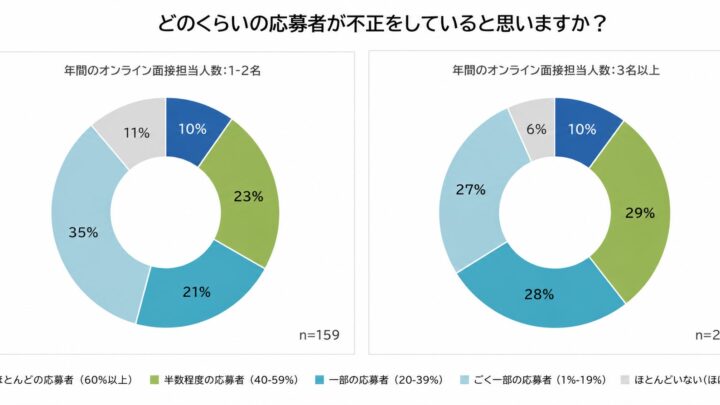 Web面接の不正疑惑、8割超が証拠なしでも「減点」と回答