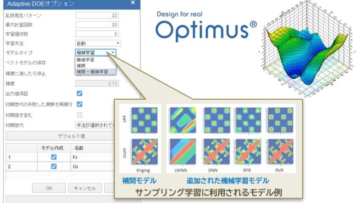 最適設計支援「Optimus」最新版が発売。データ分析の共有と実験計画法を強化