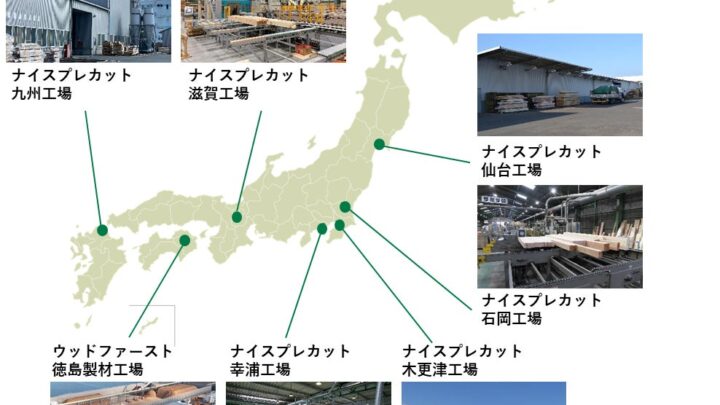 ナイス、主要製造7拠点の再エネ化を完了。製材・プレカット加工の脱炭素化を推進