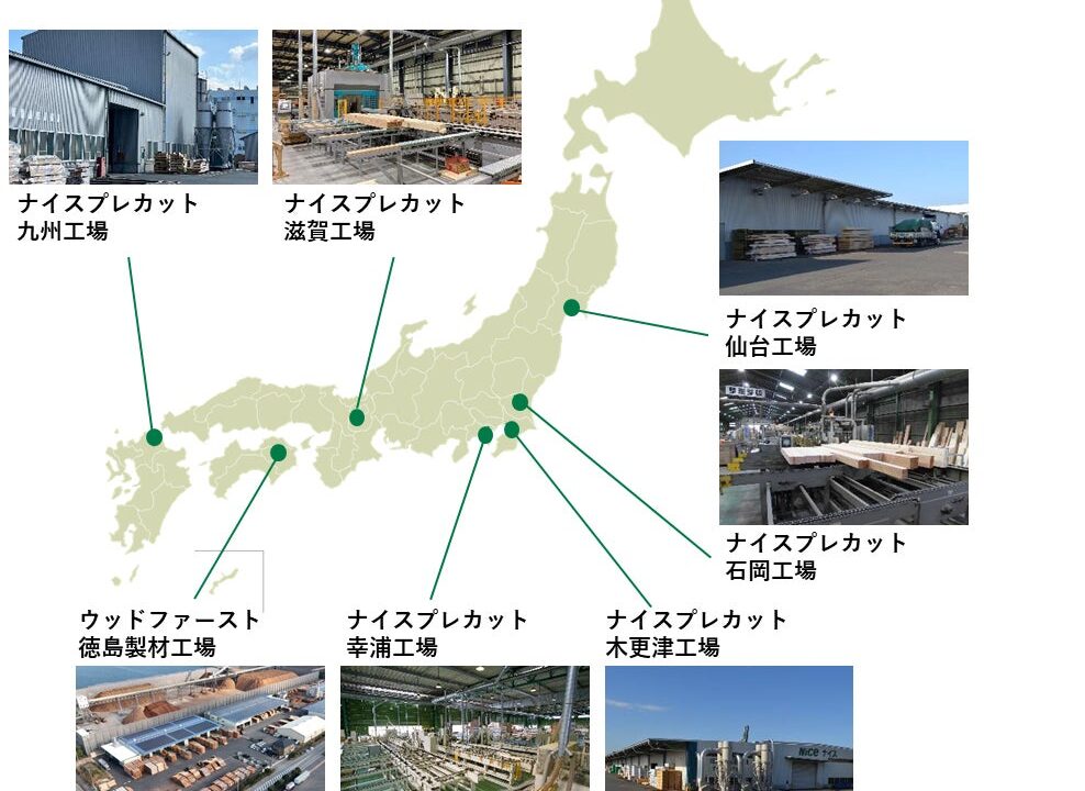 ナイス、主要製造7拠点の再エネ化を完了。製材・プレカット加工の脱炭素化を推進