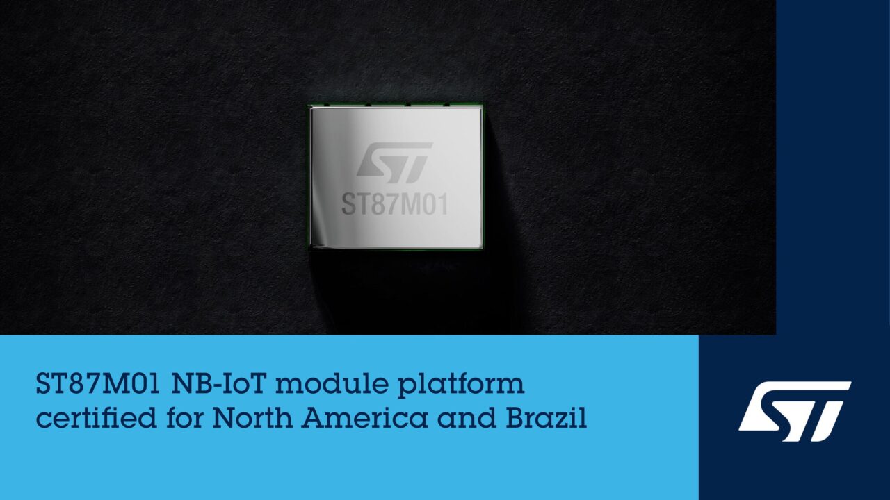 STマイクロ、NB-IoTモジュールの認証を北米とブラジルへ拡大。製造業DXを支援