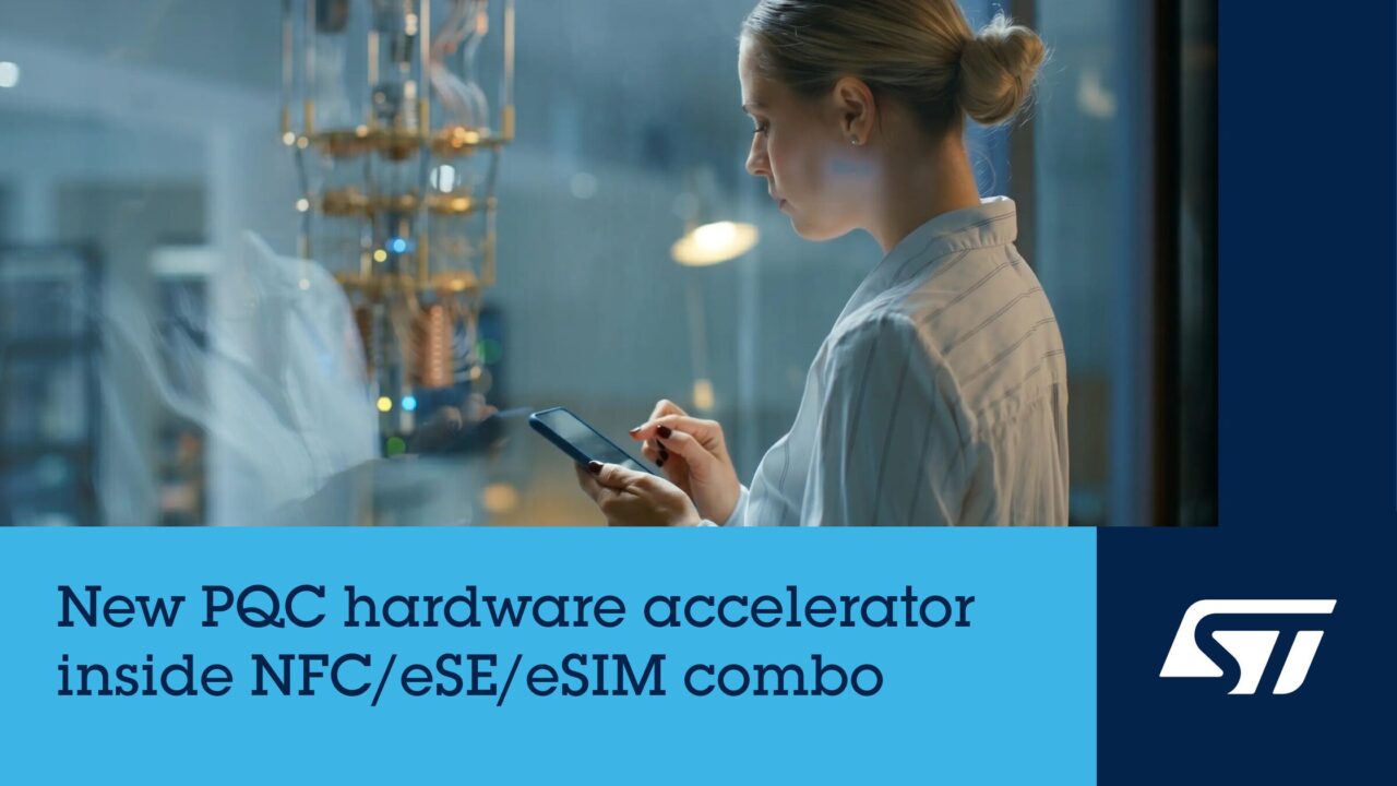 STマイクロ、耐量子暗号対応のモバイル向けセキュアチップ「ST54M」発表