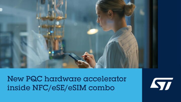 STマイクロ、耐量子暗号対応のモバイル向けセキュアチップ「ST54M」発表