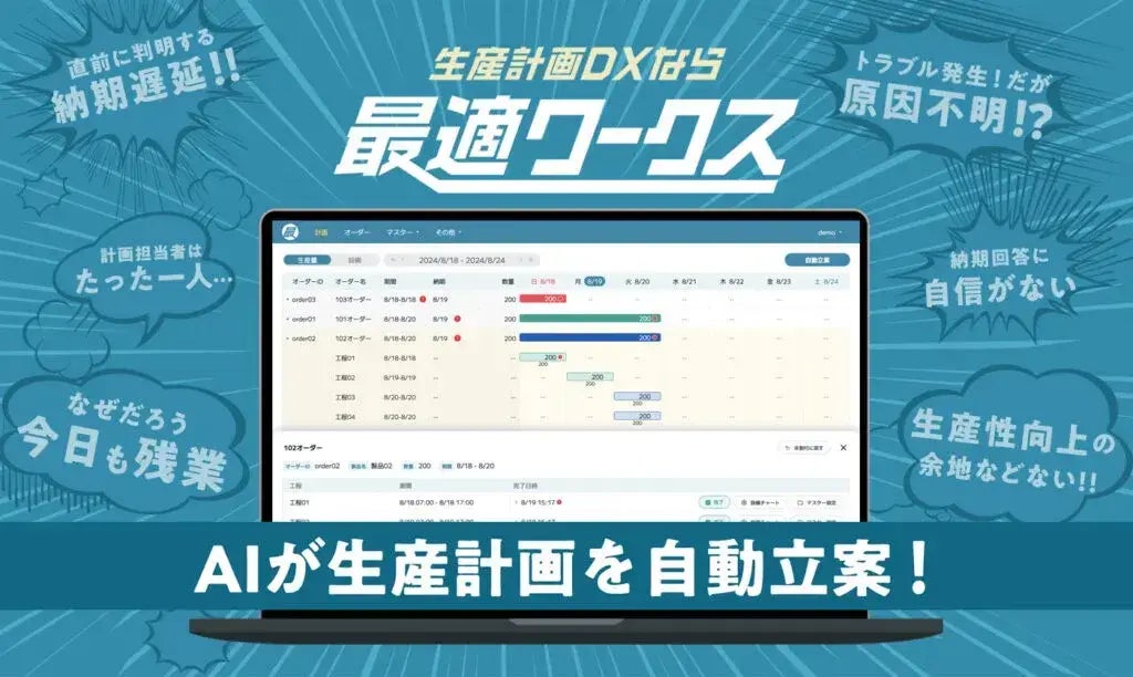 愛媛県のDX事業にスカイディスクが採択、生産計画の最適化モデル確立へ