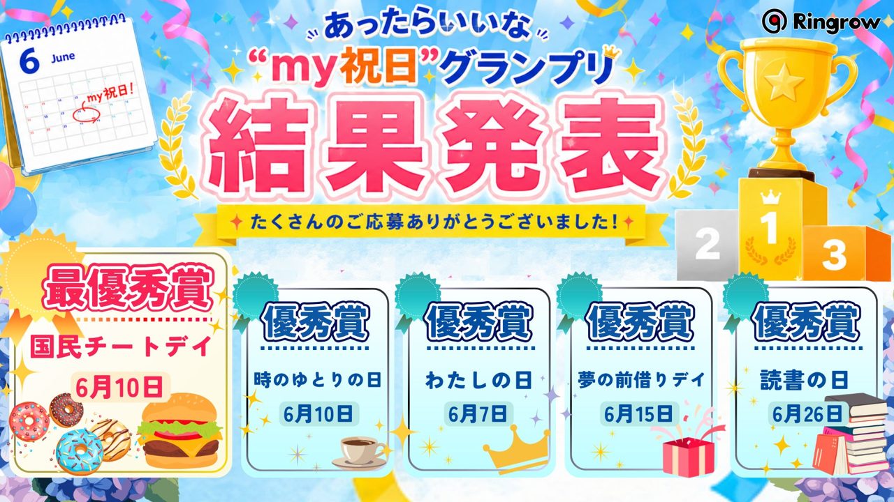 PCリユースのリングロー、独自の「my祝日制度」背景に休み方の多様性を発信