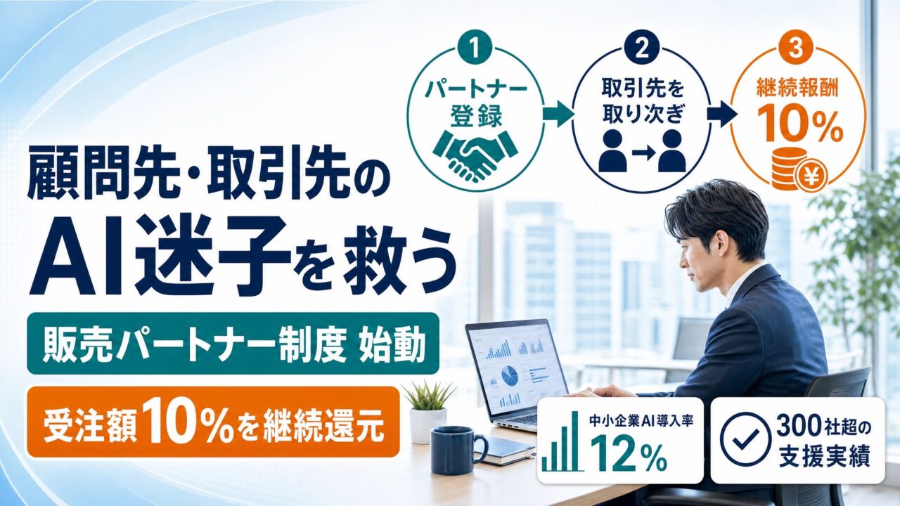 中小企業の生成AI導入を支援する「販売パートナー制度」開始。製造現場のDX推進に期待