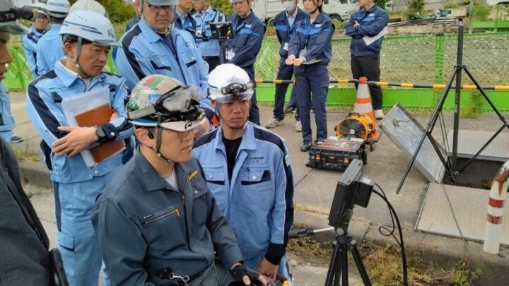 下水道管路の「立ち入りなし点検」へ、ドローンによる損傷計測の技術検証を実施