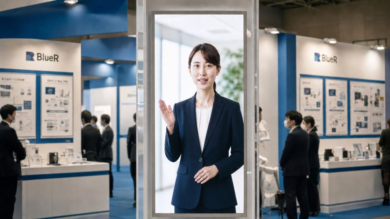 展示会やショールームの製品説明をAIアバターが代行、ブルーアールがサービス強化