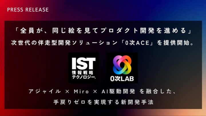情報戦略テクノロジー、手戻りを防ぐ新開発手法「0次ACE」を提供開始