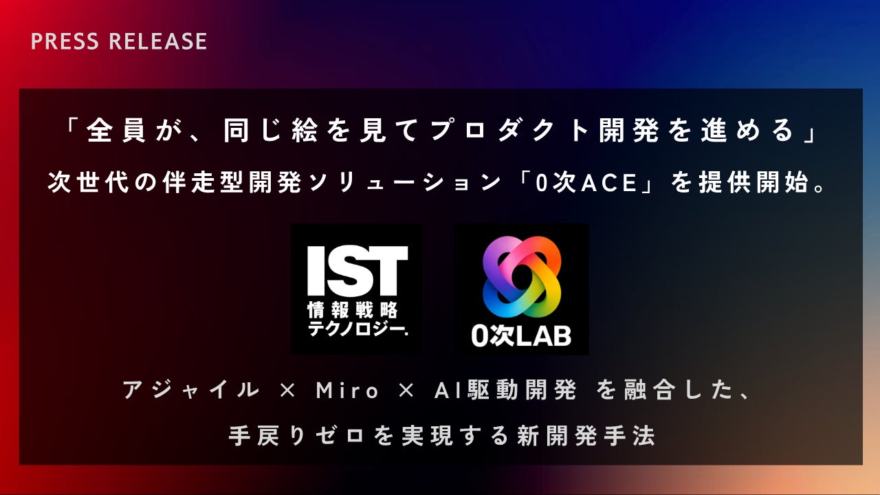 情報戦略テクノロジー、手戻りを防ぐ新開発手法「0次ACE」を提供開始