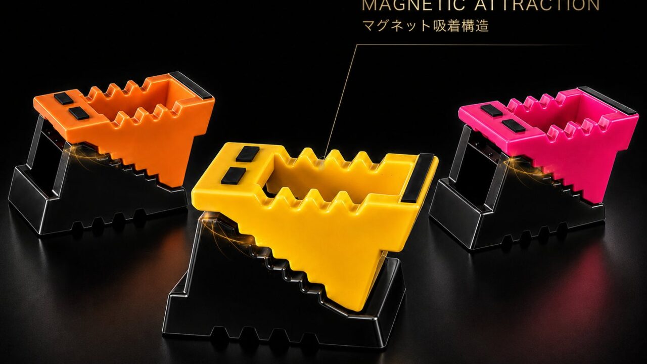 再生PP活用の軽量タイヤストッパー発売。CAE解析で強度と約460gの軽さを両立