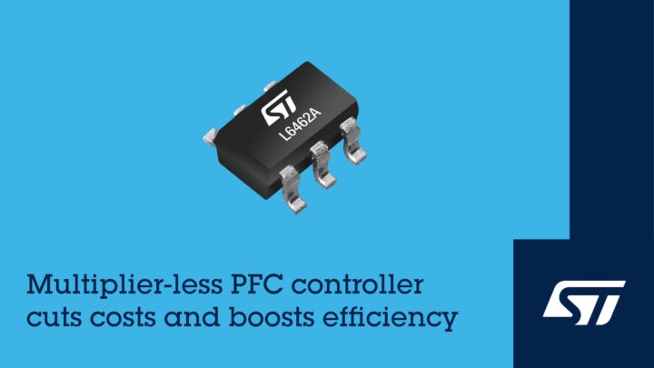 STマイクロ、部品削減と高効率を両立するPFCコントローラICを発売