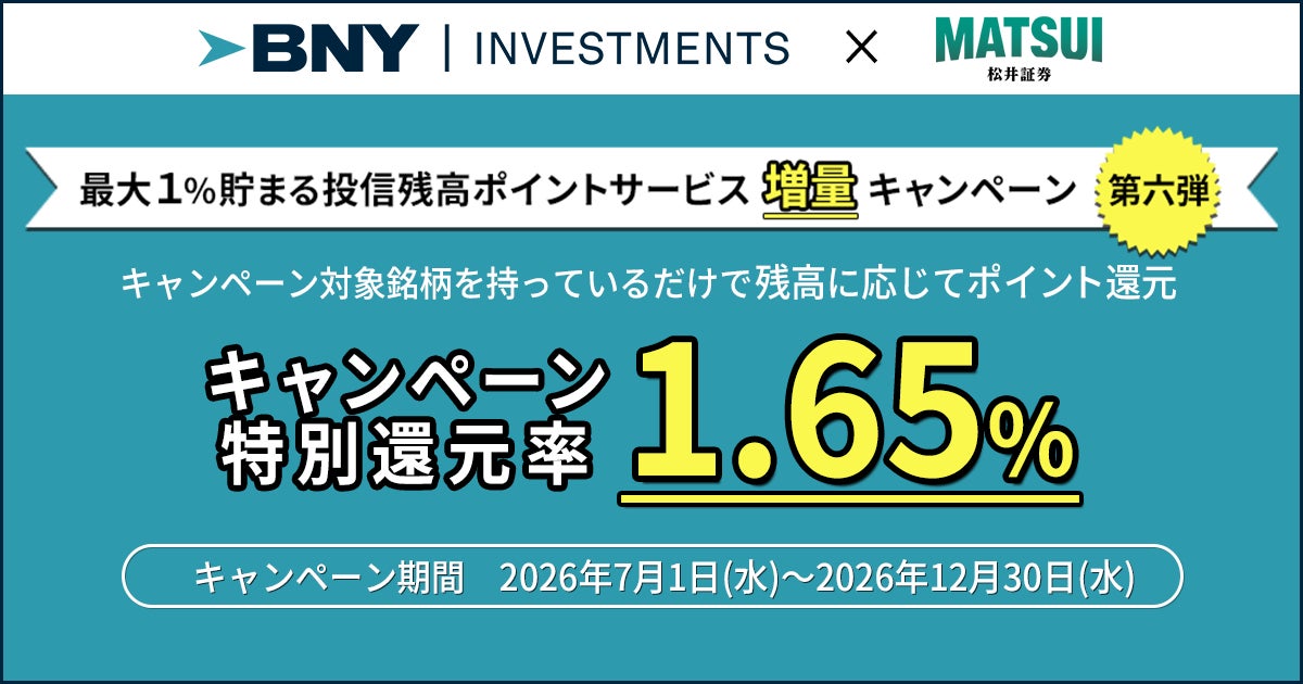 松井証券、米国製造業株式ファンドを対象にポイント増量キャンペーンを開始
