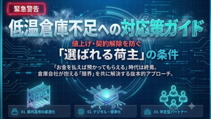 低温倉庫不足に対応する「選ばれる荷主」の条件とは。船井総研SCが対策ガイドを公開