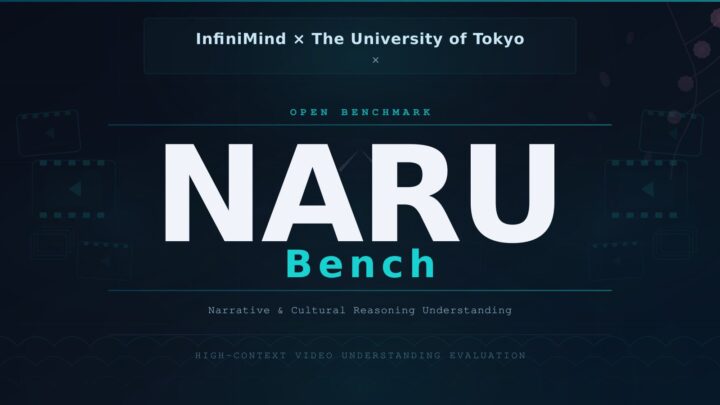 日本語動画AIの評価基盤「NARU Bench」公開。長尺・文脈理解の限界を可視化