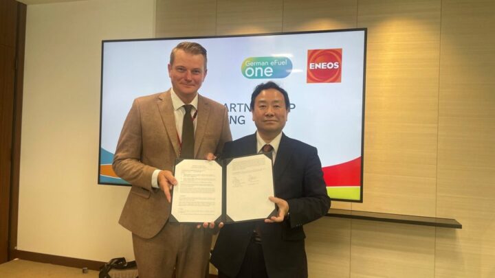 ENEOSが独企業と合成燃料で協業、日本初のe-ガソリン輸入へ