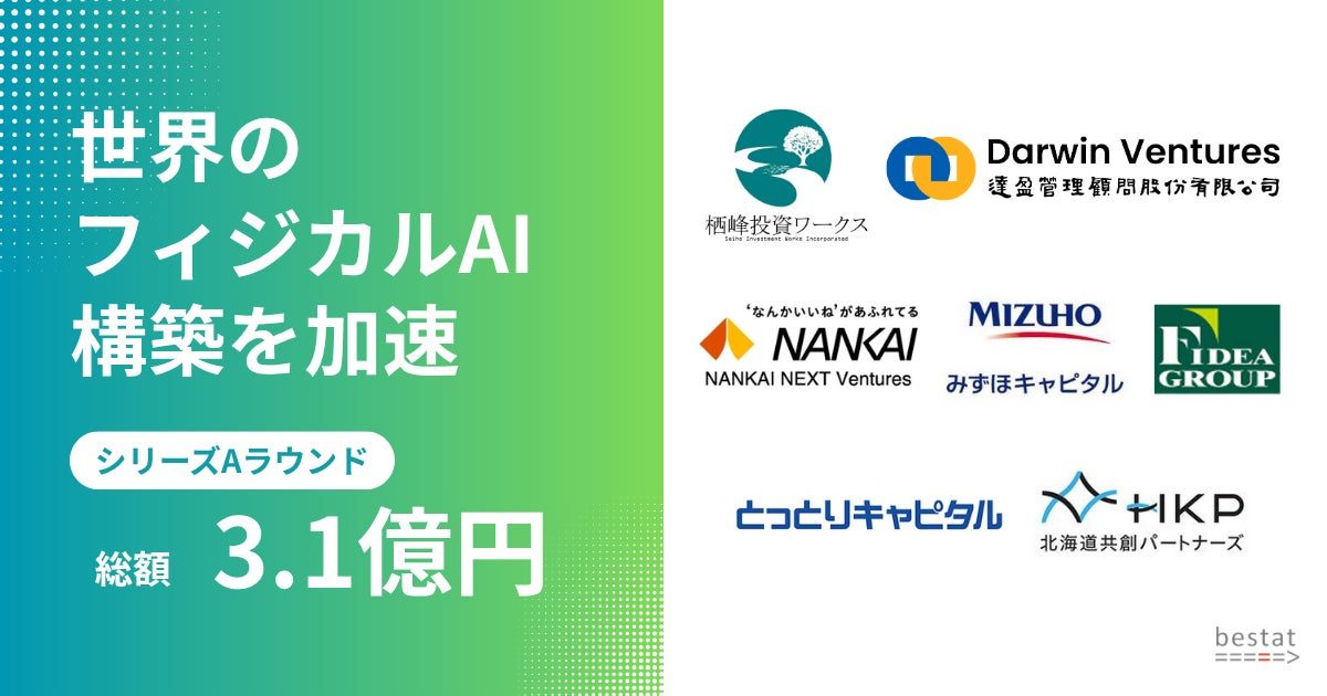 産業用3Dデータのbestatが3.1億円調達 製造業のデジタルツイン構築を加速