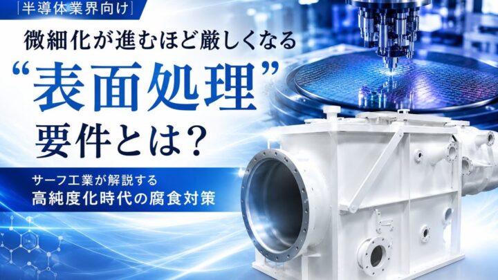 半導体微細化で高まる表面処理要件、サーフ工業が厚膜フッ素樹脂ライニングで対応