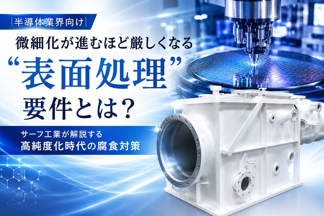 半導体微細化で高まる表面処理要件、サーフ工業が厚膜フッ素樹脂ライニングで対応