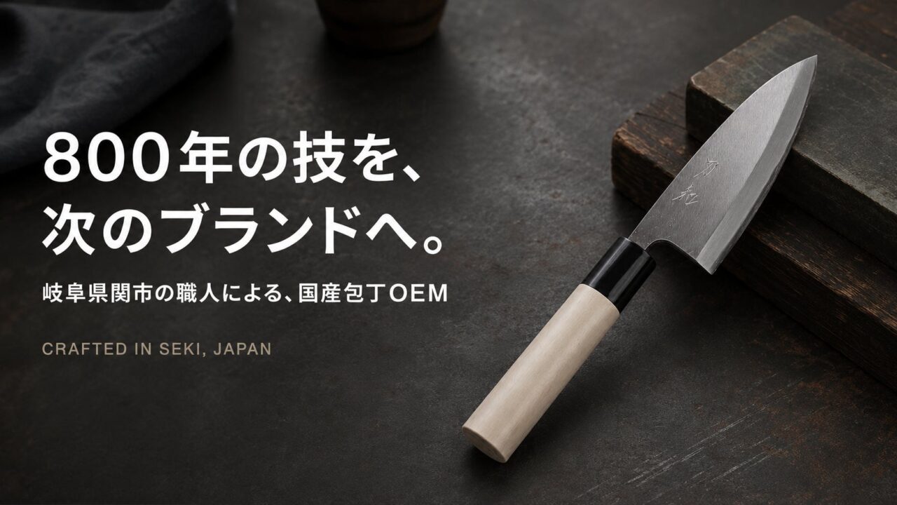 岐阜県関市の職人による包丁OEM・別注製造、Seki Corporationが相談受付を強化