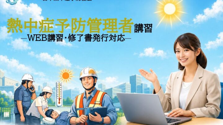 製造現場の熱中症対策を強化する「熱中症予防管理者 Web講習」が開始