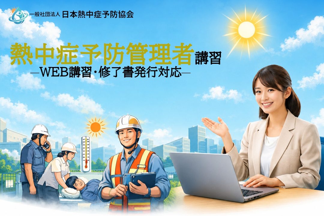 製造現場の熱中症対策を強化する「熱中症予防管理者 Web講習」が開始