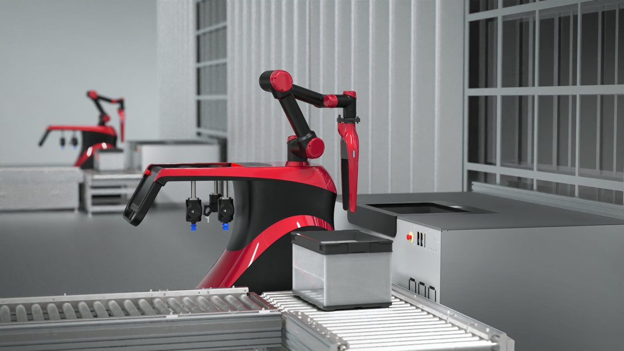 オカムラ、自律・遠隔操作ロボット「PROGRESS ONE」を国際物流総合展に出展