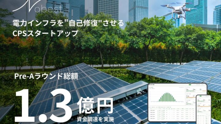 Nobestが1.3億円調達、太陽光・蓄電池の保守をAI・IoTで自動化へ