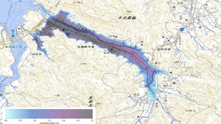 宇宙と地上のデータを融合、浸水範囲を精緻に推定する新手法を開発