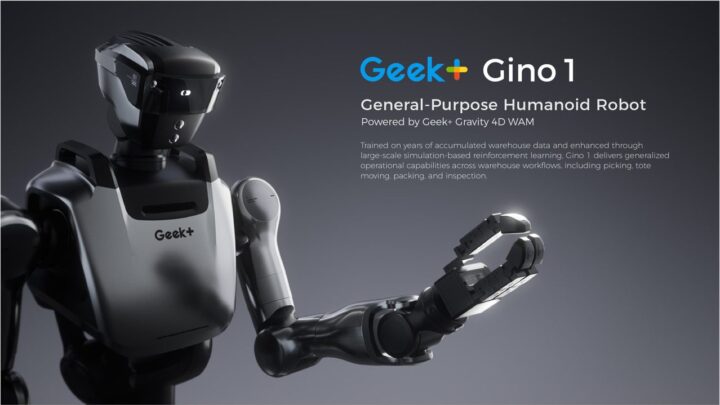 ギークプラス、ヒューマノイド「Gino」を国内初公開へ 物流現場の自動化を推進