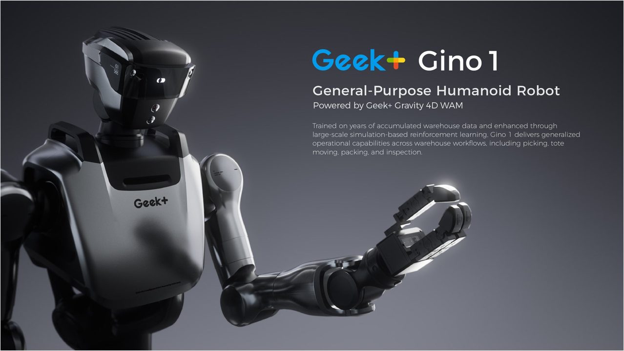 ギークプラス、ヒューマノイド「Gino」を国内初公開へ 物流現場の自動化を推進