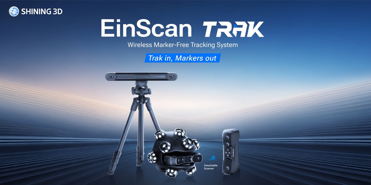 SHINING 3D、ワイヤレス3Dトラッキングシステム「EinScan Trak」を発表
