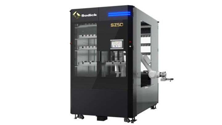 ソディックが電極・ワーク交換装置「SZ50」発売、最大可搬質量43kgで中型ワークに対応