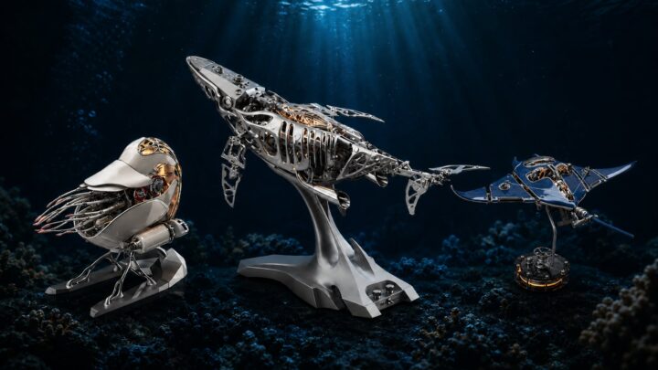 精密金属モデル「BLDB」が海神フェア開催。リンク機構やギアによる生物模倣を体験