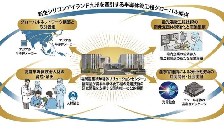 福岡県が半導体・先進モビリティ計画公表、総額6000億円の投資促進へ