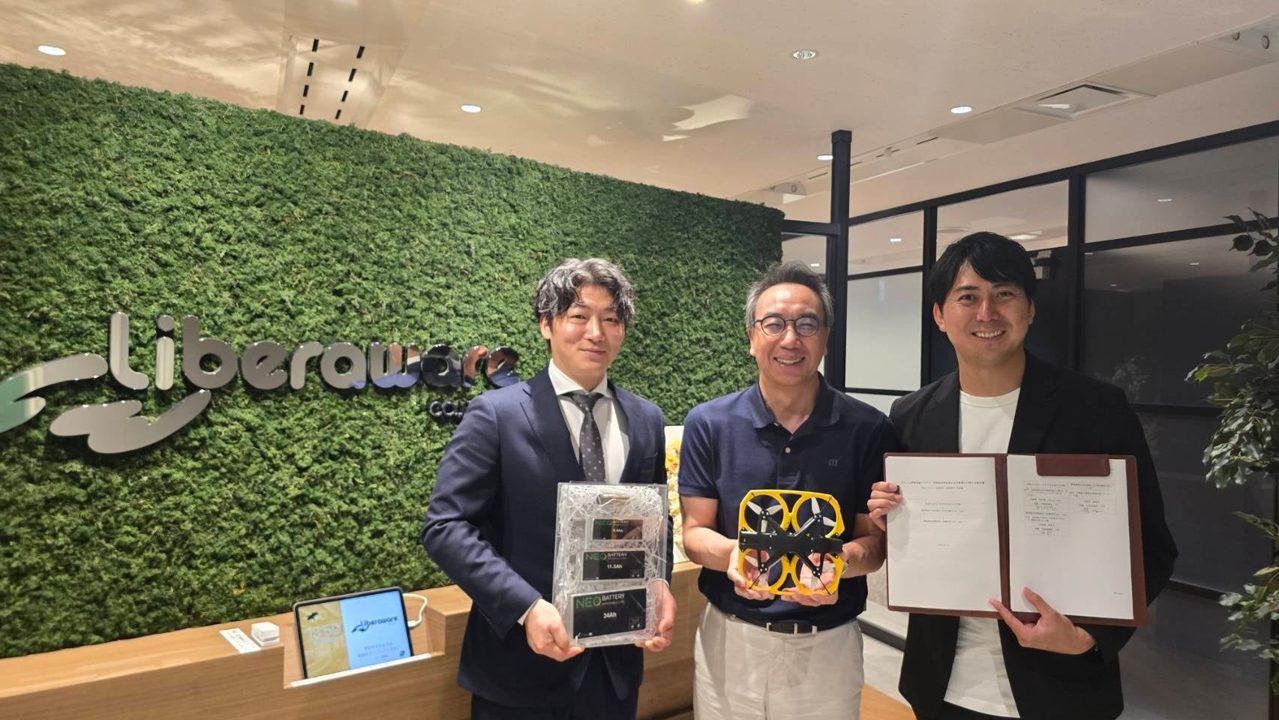 Liberaware、ドローン用高性能電池の国内生産に向け韓国企業と意向書締結