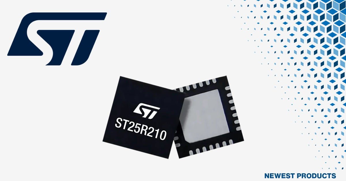 マウザー、ST製NFCリーダー「ST25R210」の取り扱いを開始