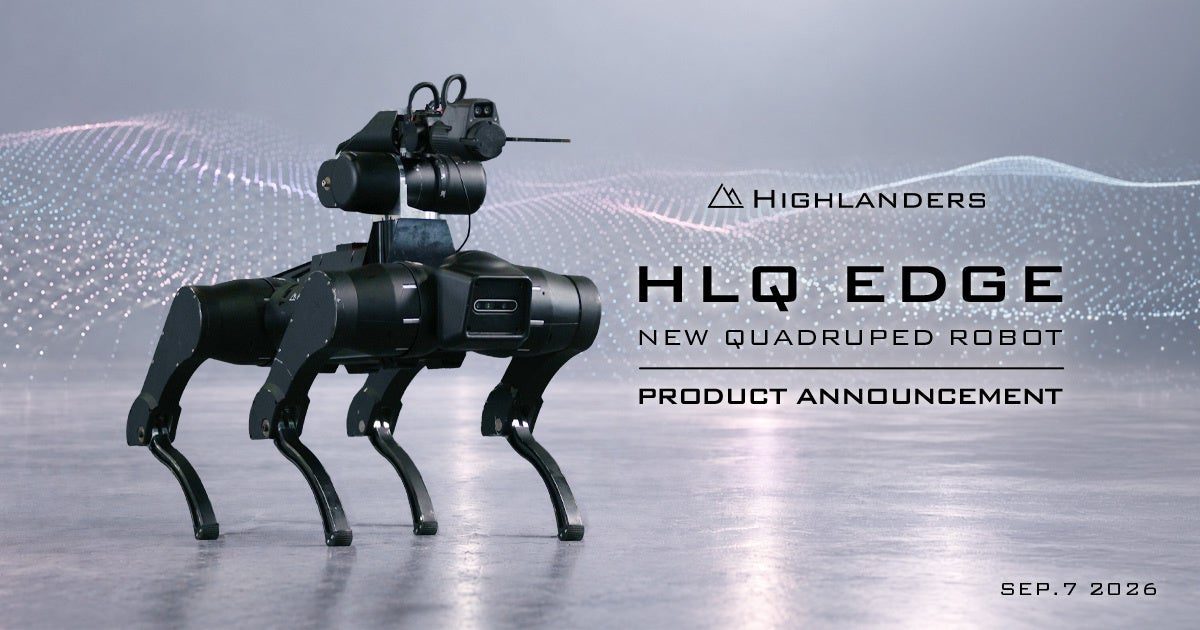 国産4足歩行ロボ「HLQ EDGE」発表、耐荷重60kgで製造・点検現場のDXへ