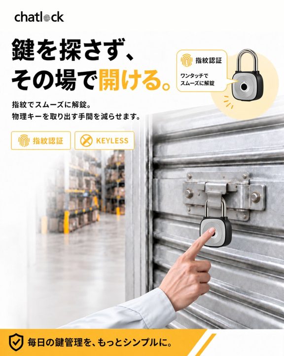 スマート南京錠の実機展示・販売を東京で開始 倉庫や資材置き場の鍵管理を効率化