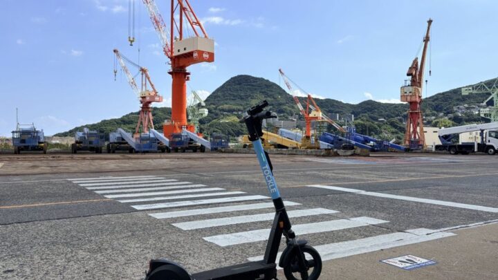 佐世保重工業の造船所に電動キックボード「TOCKLE」納入、移動時間を月160時間削減