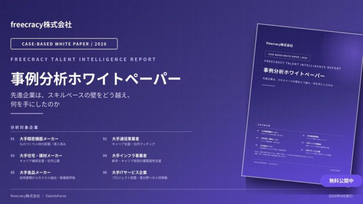 製造業など6社の事例を分析したスキルベース人材管理のホワイトペーパーが公開