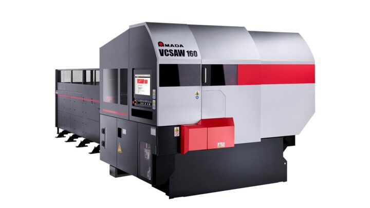 アマダ、縦型超速バンドソー「VCSAW-160」発売。切断工程の集約と省スペース化を提案