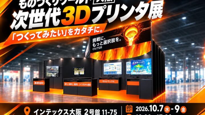 キャステム、次世代3Dプリンタ展で金属部品の最適製法を提案へ
