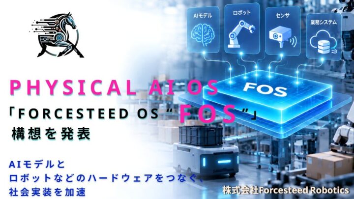 Forcesteed Roboticsが「FOS」構想を発表、AIとロボットをつなぐOS