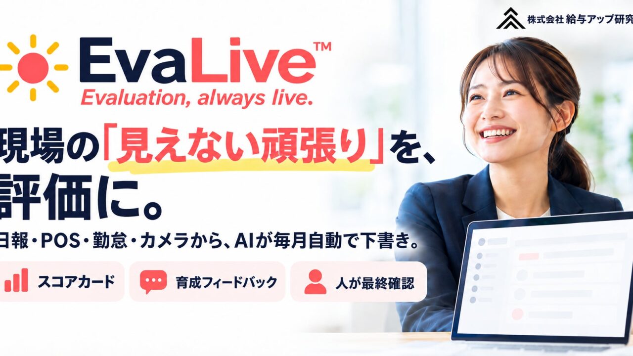 工場向けAI自動評価サービス「EvaLive」提供開始、日報や画像から評価を下書き