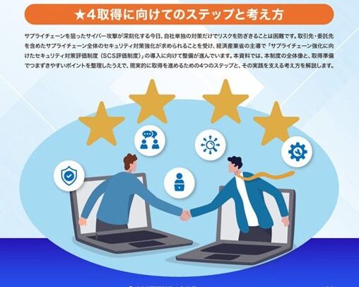 SCS評価制度★4取得に向けた2種のガイド本が提供開始。サプライチェーン管理を支援